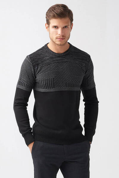 Mcr Men's Black Sweater - 11188Black