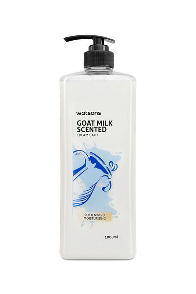 Watsons جل استحمام كريمي بخلاصة حليب الماعز 1 لتر4894532106820