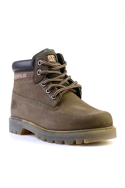Caterpillar Παιδικές μπότες Unisex από γνήσιο δέρμα πράσινες G2111106901