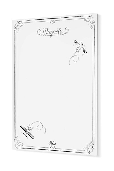 The Mia Magnet Panosu Beyaz - 70 x 50 Cm