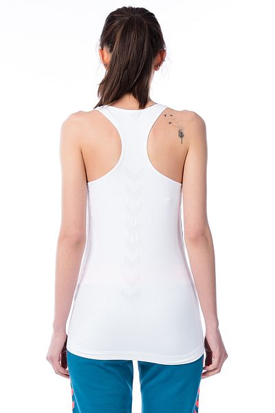 hummel Women's White Sue Seamless Tank Top
