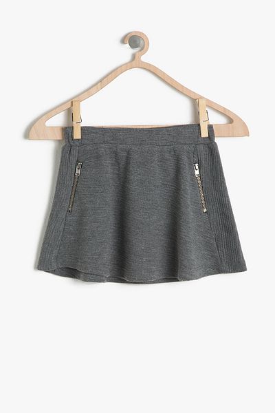 Koton Anthracite Baby Girl Skirt