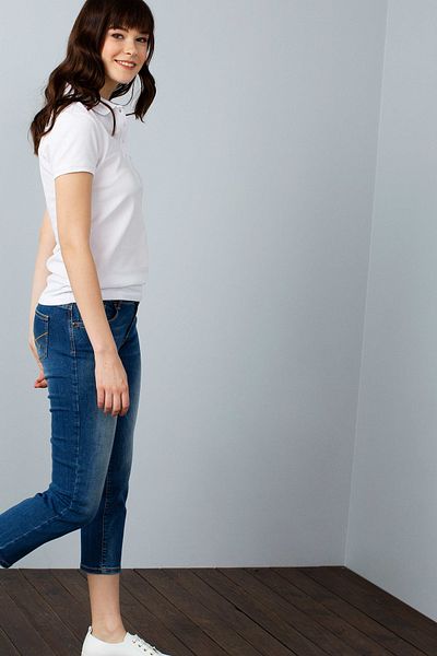 U.S. Polo Assn. Γυναικείο μπλουζάκι πόλο με λαιμόκοψη G082GL011.000.617186