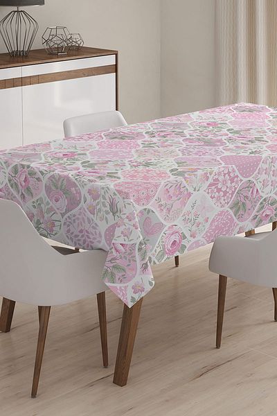 Realhomes Față de masă 3D imprimată digital cu design personalizat - 140 x 220 cm