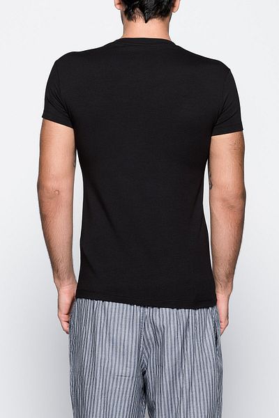 U.S. Polo Assn. Men's Black Undershirt Short Sleeve V-Neck Use80081
