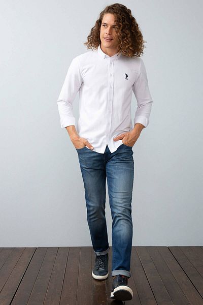 U.S. Polo Assn. Ανδρικό πουκάμισο G081GL004.000.775702