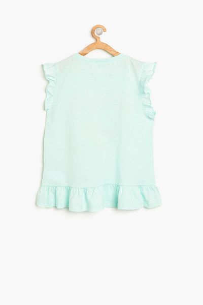 Koton Mintgrünes Pyjamaoberteil für Mädchen 8YKG21176AK