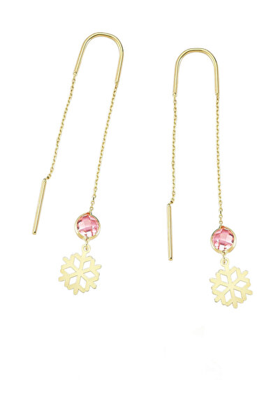 Glorria Kadın Altın Kar Tanesi Küpe CM0420