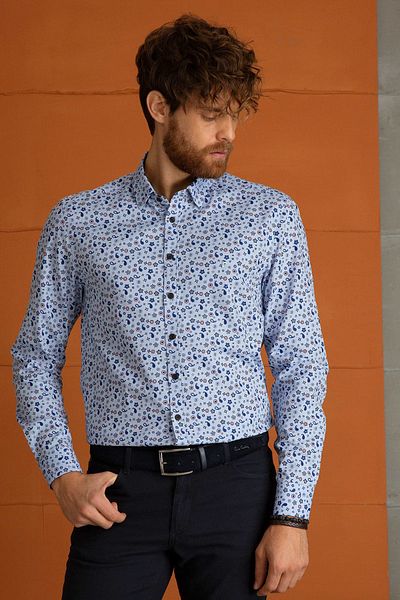 Pierre Cardin Μπλε Slim Fit πουκάμισο - Κομψό και άνετο