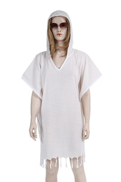 Bedinn Φόρεμα Peshtamal Hoodie λεπτή γραμμή Μπεζ Pje001
