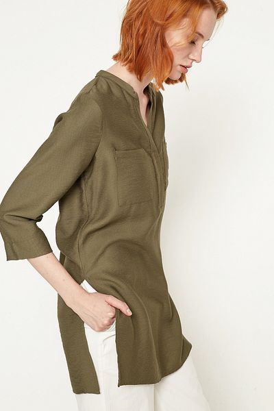 Koton Dámská khaki tunika 7YAK62797UW