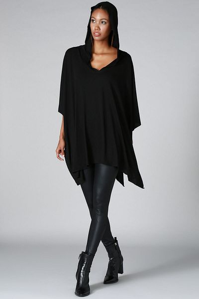 Quincey Women's Black Poncho HK2120
