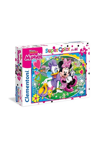 CLEMENTONI Clementoni Çocuk Puzzle Minnie & Little Helpers Maxi Boy 104 Parca