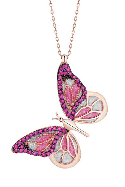 Welch Kadın Kelebek Gümüş Kolye W714