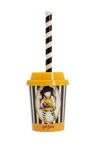 Santoro Gorjuss Milkshake Pencil Sharpener Yellow 671Gj0 /