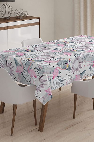 Realhomes Față de masă imprimată digital 3D cu design personalizat - 140 x 220 cm