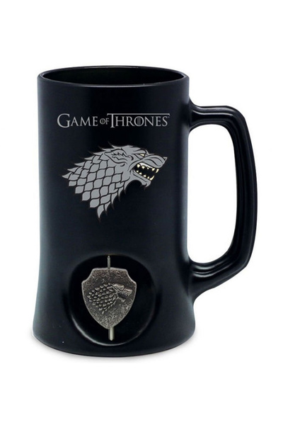 SD Toys Game Of Thrones Stark Black Bira Bardağı Dönen Logolu