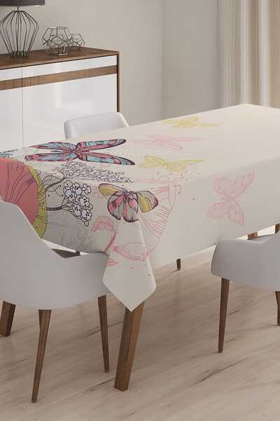 Realhomes Özel Tasarım 3D Dijital Baskılı Masa Örtüsü - 120 x 140 cm