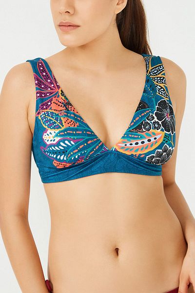 Penti Μπλουζάκι μπικίνι με στάμπα Glam Deep V
