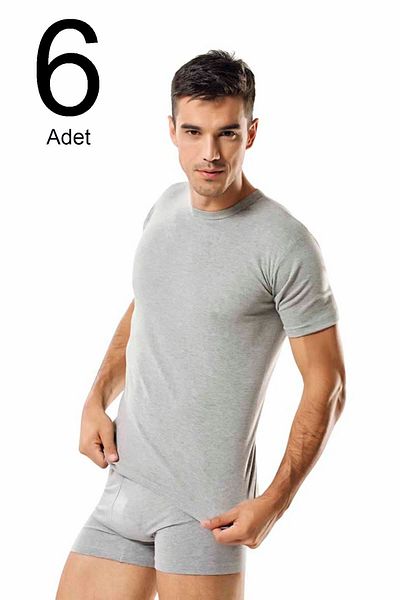 Namaldı Ανδρικό εσώρουχο 6 Pack 0 Collar Thin Piping