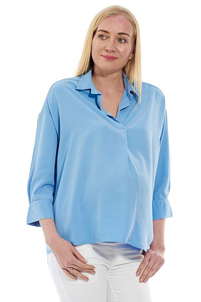 Motherway Blue Maternity Shirt Bm390