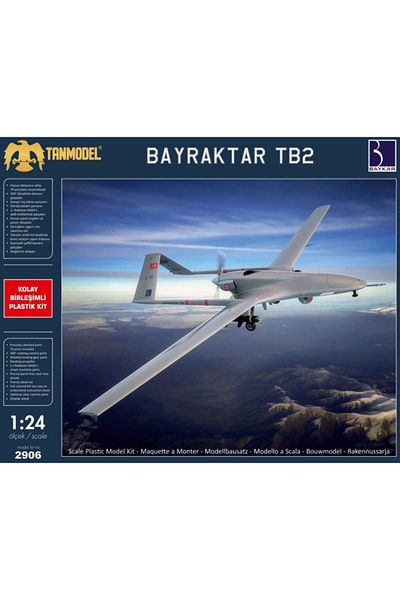 Tan Model 2906 1/24 طقم نماذج بيرقدار TB2