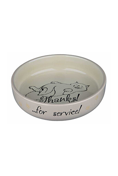 Trixie Porselen Kedi Mama ve Su Kabı 0,3 lt 15 cm