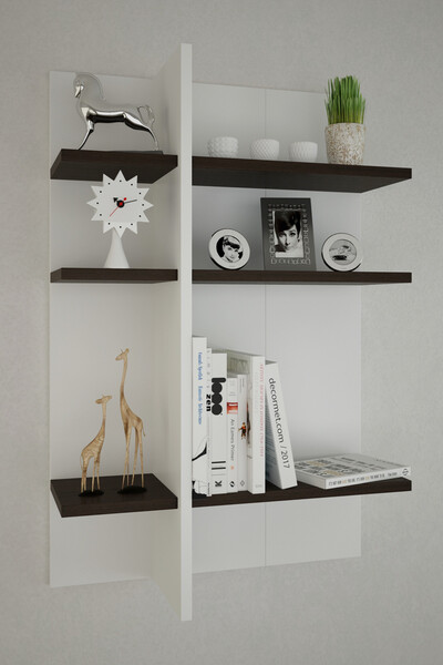 DECORMET Semen 2 Duvar Rafı Wenge