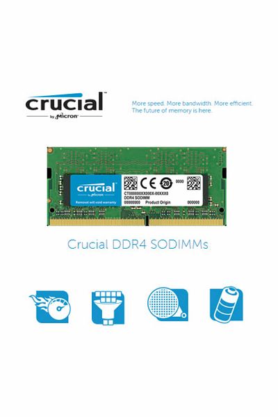 Crucial 8 جيجابايت DDR4 2400 ميجا هرتز ملحوظة CT8G4SFD824A