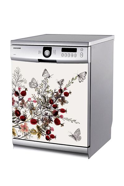 Tilki Dünyası Dishwasher Door Sticker 0027