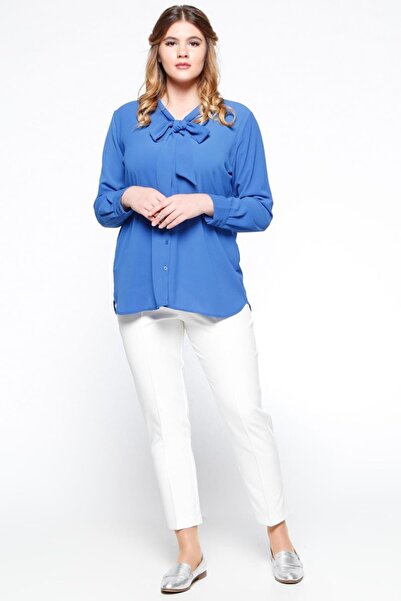 RMG Pantaloni albi de damă 1308