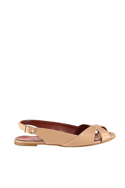 Fox Shoes Hellbraune Damensandalen 9726106609