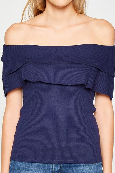 Koton Γυναικεία μπλούζα Navy Blue 7YAL66231OK