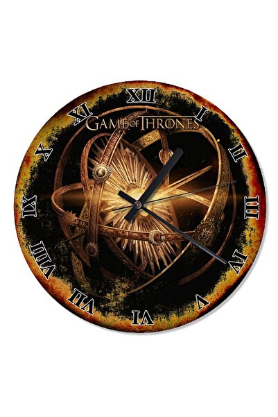 Genel Markalar 30 Cm Çap Game Of Thrones Desenli Duvar Saati