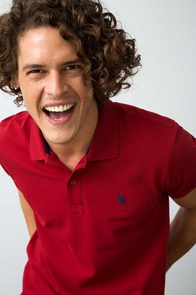 U.S. Polo Assn. Tricou cu gât polo pentru bărbați G081GL011.000.591733