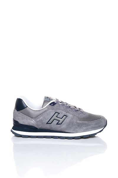 Hammer Jack Γνήσιο Δερμάτινο Γκρι Ανδρικό Sneaker 19YHJACK 1925030