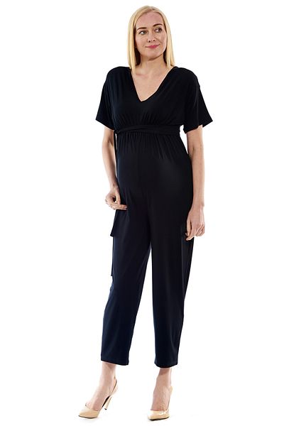 Motherway Black Maternity Jumpsuit Em357