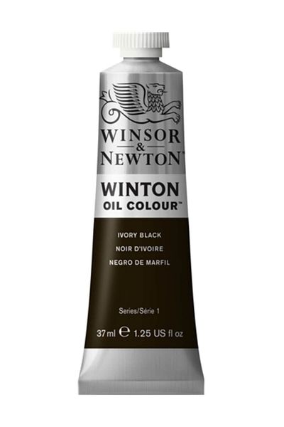 Winsor Newton طلاء زيت وينتون 37 مل - الرقم: 24 أسود عاجي