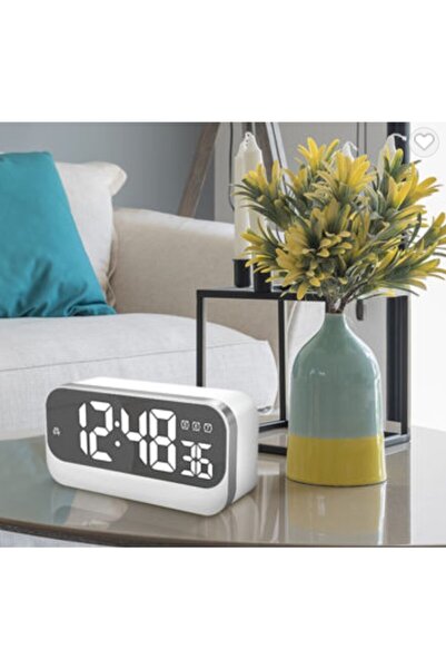 hitteknoloji Işıklı Alarmlı Masa Saati Led Işıklı Saat Hediyelik Masa Saati