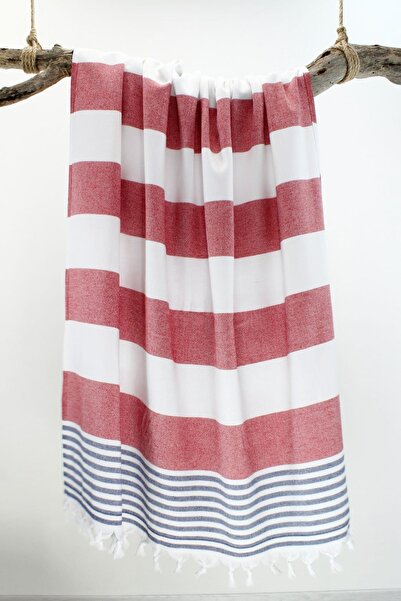 Bedinn Пештемал рушник Марін червоно-синій Pst177