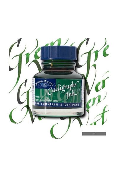 Winsor Newton Winsor & Newton Calligraphy Ink 30 ml. 289 GREEN