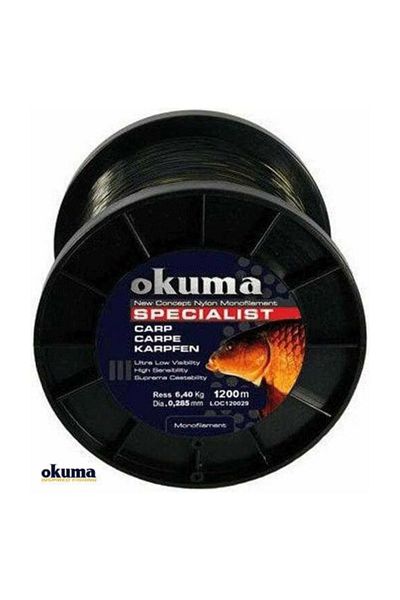 Okuma Carp Camou Fishing Line 1200Mt 0.430MM