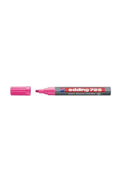 Edding 725 Fosforlu Yazı Tahtası Kalemi 5 mm Kesik Uç NEON PEMBE