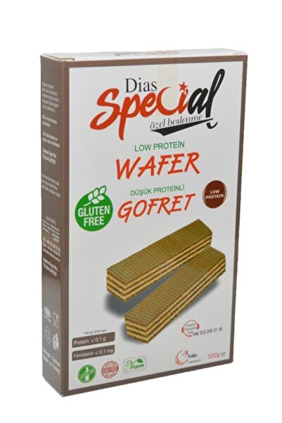 dias special Glutensiz Düşük Proteinli Çikolata Aromalı Gofret 100g