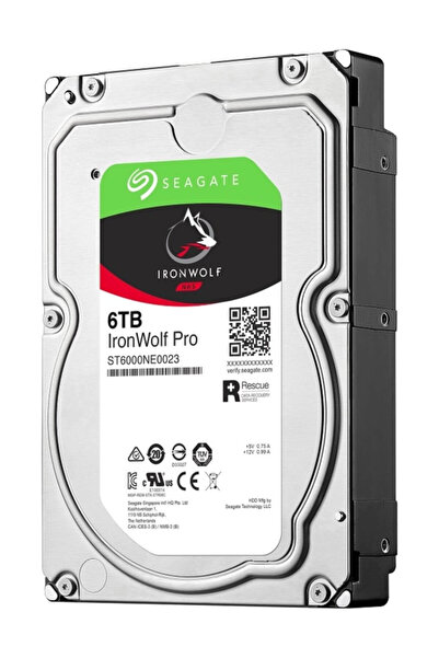 Seagate IronWolf Pro 3.5" 6TB 7200RPM ST6000NE0023 Dahili Sabit Disk