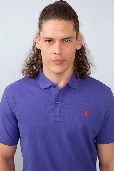 U.S. Polo Assn. Ανδρικό μπλουζάκι πόλο με λαιμόκοψη G081GL011.000.591733