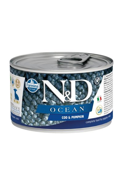 N&D Ocean M.balığı & Balkabağı Puppy Köpek Konservesi 140 gr