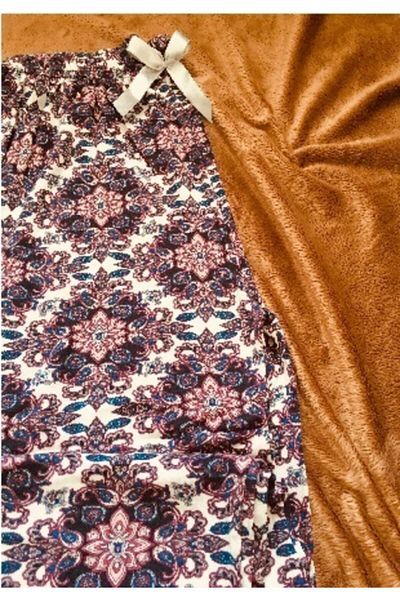 Altınay Pantaloni de pijama de vară din viscoză fără buzunar V40