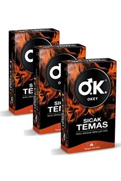 Okey Prezervatif Sıcak Temas 3 Kutu 30 Adet