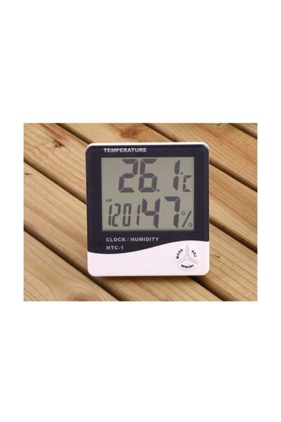 Genel Markalar SıhıShop Dijital Termometre Isı Nem Ölçer Oda Sıcaklık Alarmlı...